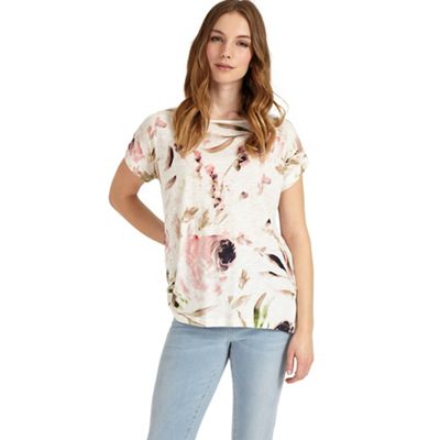 Multicoloured may pearl print top
